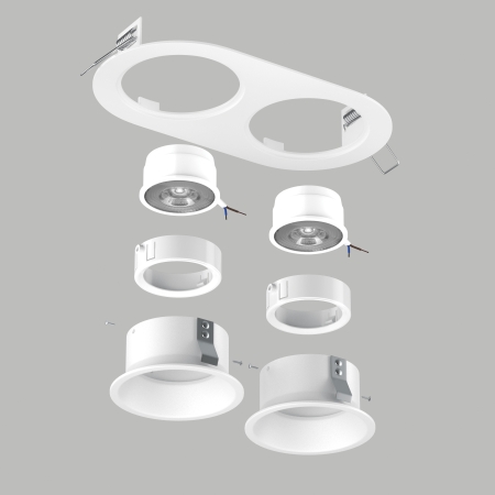 комплект со светильником domino lightstar d6560606wmod