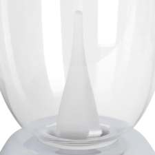 настольная лампа диммируемая 10w 3000k прозрачный/хром uovo iii lightstar 807904